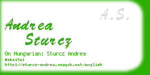 andrea sturcz business card